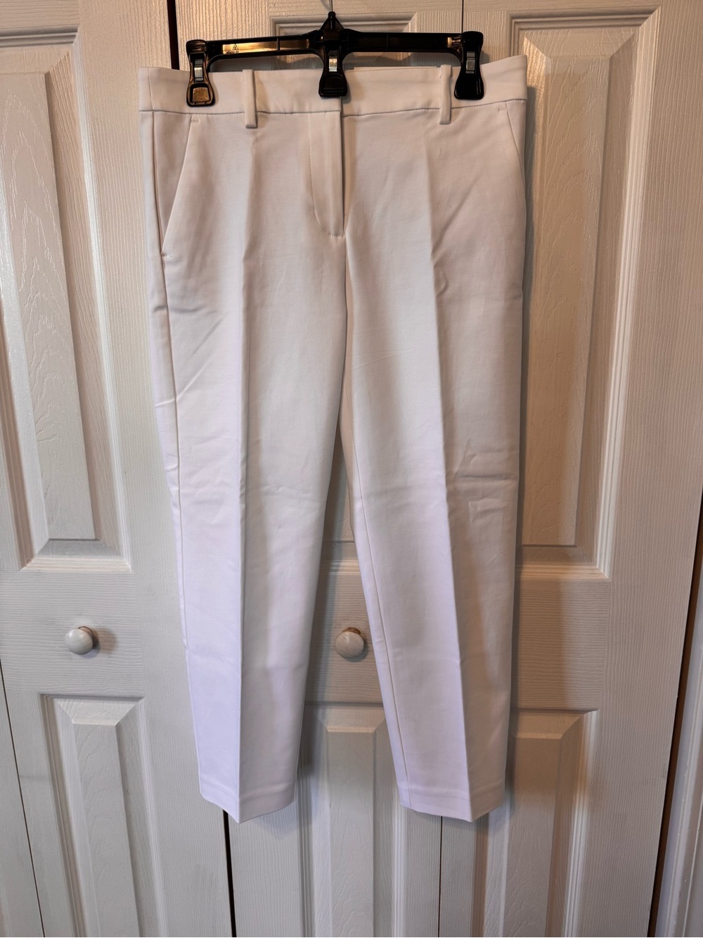 Loft NWTS Riveria White Cropped Dress Pants Size 2P Slim Tailored Legs Pockets - Picture 3 of 14